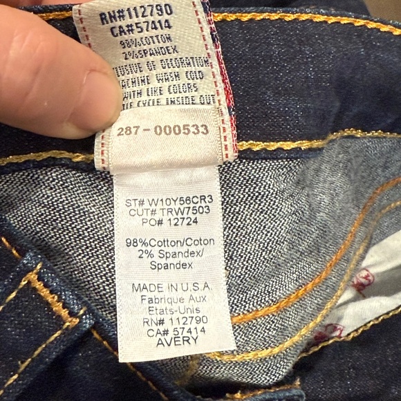 NWOT True Religion Avery Jeans Size 24 - Picture 13 of 13